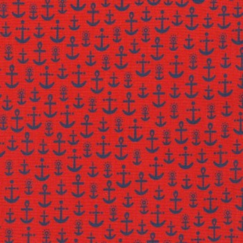 Message In A Bottle - Red Anchors