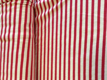 Stripe Cotton Jersey - Rose Red
