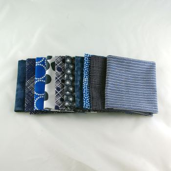 Dark Blue Grab Bag 5 Fat Quarter Bundle