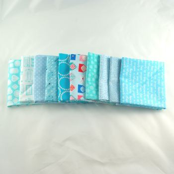 Light Blue Grab Bag Fat Quarter Bundle