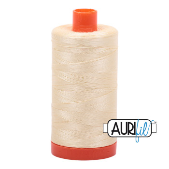 Aurifil Mako 50wt #2110 Light Lemon