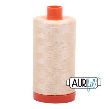 Aurifil Mako 50wt #2123 Butter