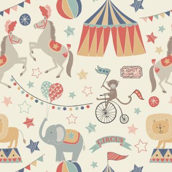 Vintage Circus The Big Top in Cream