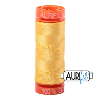 Aurifil Mako #1135 Pale Yellow (Small Spool)