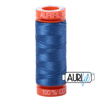 Aurifil Mako #2730 Delft Blue (Small Spool)