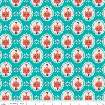 Vintage Kitchen Cat Teal