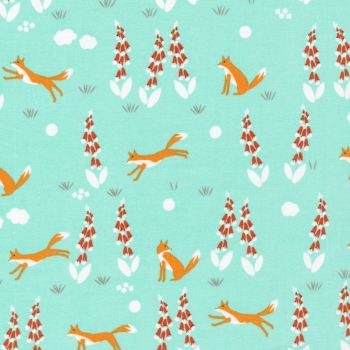 Foxglove - Fox in the Foxgloves Turquoise
