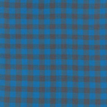 Dapper Wovens - Check Is In The Mail Mustang Blue