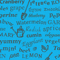 L's Modern Garden Text in Peacock