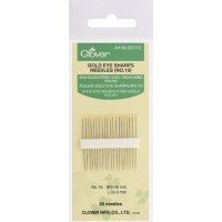 Clover Gold Eye Sharps Needles Size 10