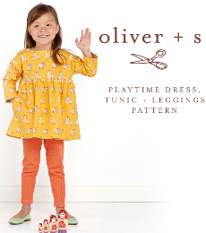 Oliver + S: Playtime Dress, Tunic and Leggings Pattern in Big